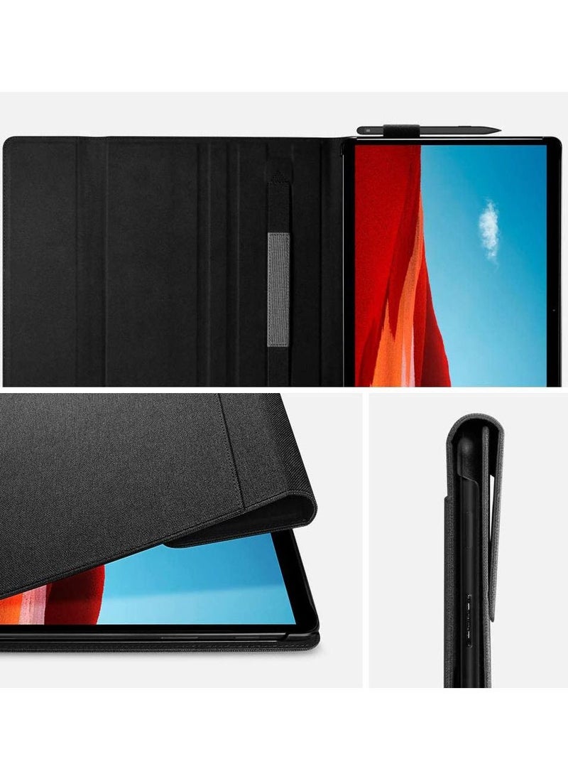 Stand Folio for Microsoft Surface Pro X Case Cover with Pen Holder (2021/2020/2019)