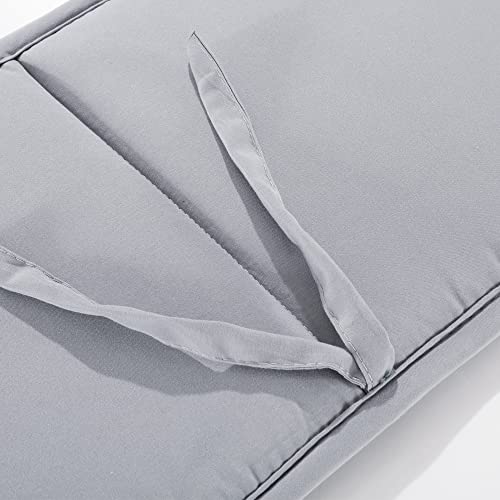 Hombys Dog Crate Bumper with Ties - Soft Crate Accessory -Kennel Cover - Training Pads for Front Door Crates, 24"x18", Gray - Image 5