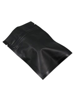 Generic Ferenli  100Pieces Zipper Lock Self Seal Flat Pouch For Zip Aluminum Foil Lock Package Bag Coffee Food Storage Resealable Mylar Bags Heat Sealable Candy Reclosable Bags 7X10Cm 2.8X3.9 Inch Black  - Image 4