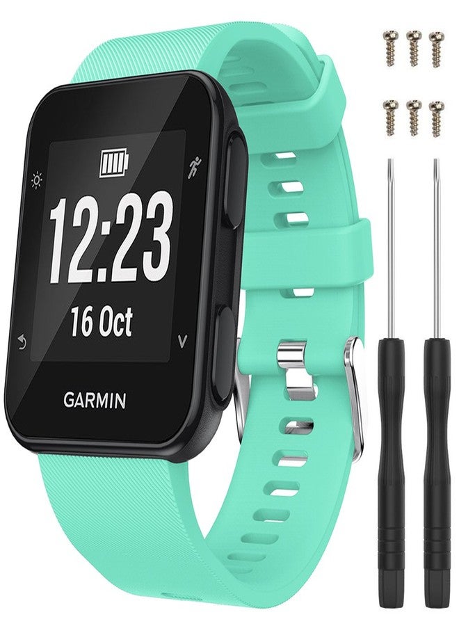 QGHXO Band for Garmin Forerunner 35, Soft Silicone Replacement Watch Band Strap for Garmin Forerunner 30 Smart Watch (No Tracker) - Image 1