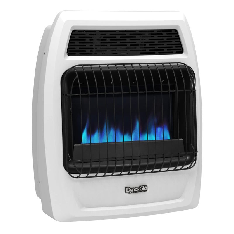 Dyna-Glo DynaGlo BFSS20NGT2N 20000 BTU Natural Gas Blue Flame Thermostatic Vent Free Wall Heater White 
