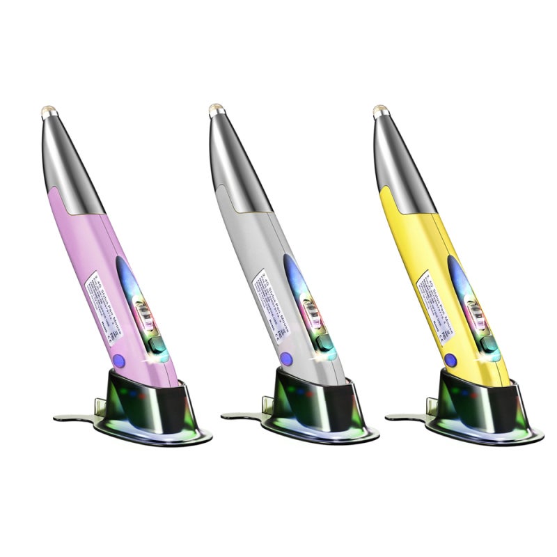 Optical Pen: 2.4GHz Wireless Rechargeable Pocket Pen - 33Ft Working Distance Double-Right Key Design for Left & Right Handed Users with Purple LED Lights - Image 5