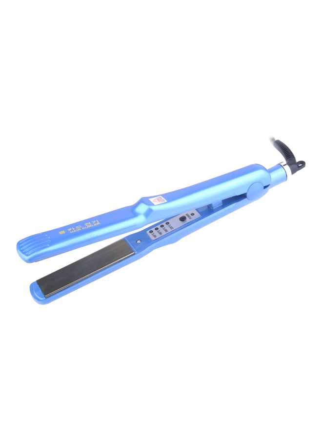 NIBEMINENT Professional Hair Straightener Blue 28cm - Image 1