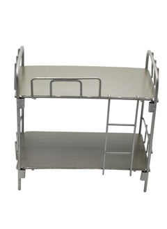 Daytoyz 1/12 Scale Doll Bunk Bed - Alloy Mini Double Layer Bed for Dollhouse, Chic Doll Furniture Set with Realistic Details, Durable Kids & Collector Dollhouse Accessories  - Image 1