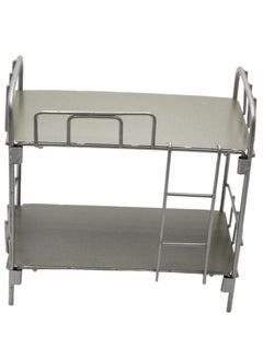 Daytoyz 1/12 Scale Doll Bunk Bed - Alloy Mini Double Layer Bed for Dollhouse, Chic Doll Furniture Set with Realistic Details, Durable Kids & Collector Dollhouse Accessories  - Image 2