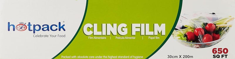 Hotpack فيلم تغليف الطعام هوت باك، 30 سم × 200 متر - Image 3
