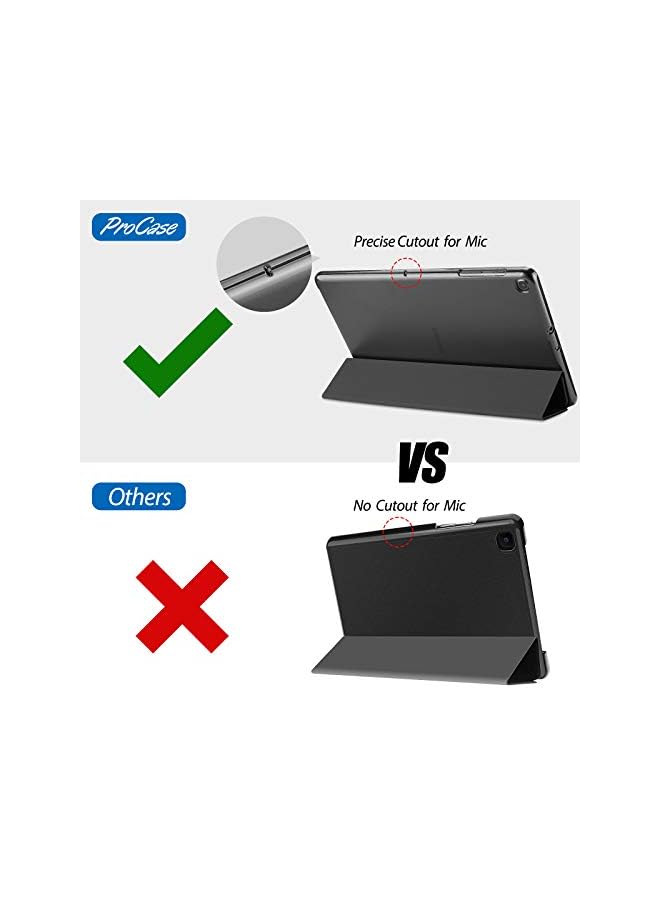Procases For Samsung Galaxy Tab A7 10.4” Case 2022 2020(Sm-T500/ T503/ T505/ T507/T509), Slim Lightweight Protective Hard Cover -Black - Image 2