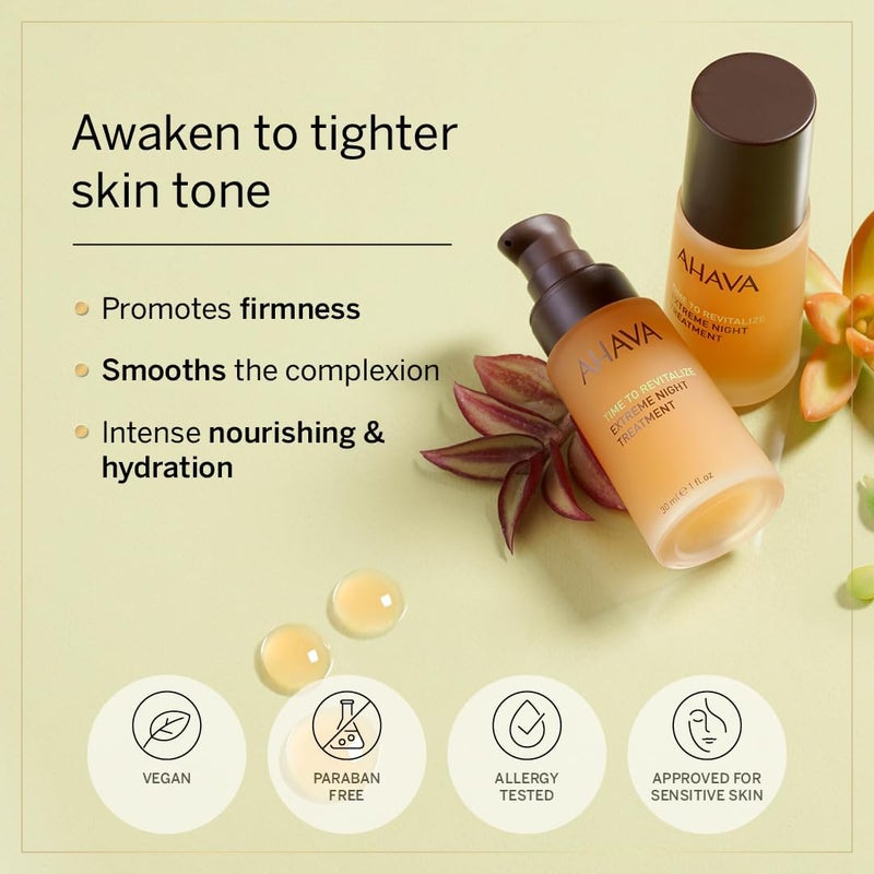 AHAVA Time To Revitalize Extreme Night Treatment - Anti-Aging Serum 30ml - Image 4