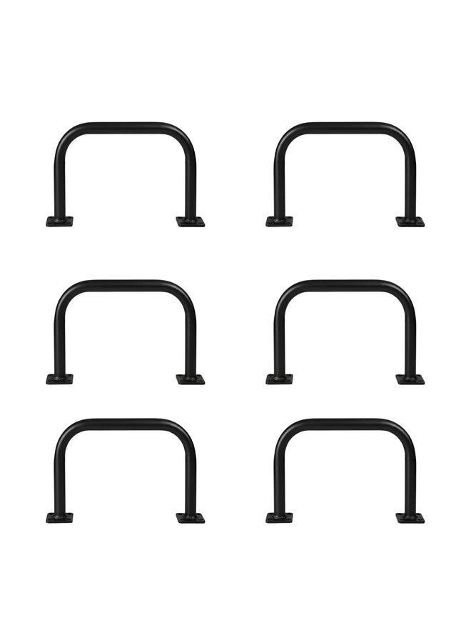 Barcaloo 12x8 Outdoor Indoor Monkey Bars for Backyard- Set of 6, Black U Shaped Metal Monkey Bar Set for Swing Set, Ceiling Mounted & Playground Ladder - Playset Kit Includes Hardware for Mounting - Image 1