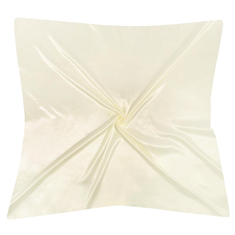 VBAEI 35â€ Large Square Satin Head Scarf - 3Pcs Silk Like Head Scarves Silk Bandana Satin Hair Scarf Head Wraps For Women(Champagne,Camel,Black) - Image 5