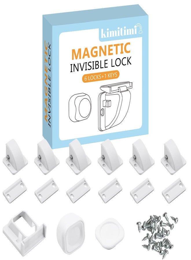 Kimitimi Upgraded Magnetic Cabinet Locks for Baby Proofing - Child Safety Latches with Strong Adhesive, No Drill Installation, Quick & Easy Setup for Cabinets, Drawers, and More. No Tools Needed! - Image 1