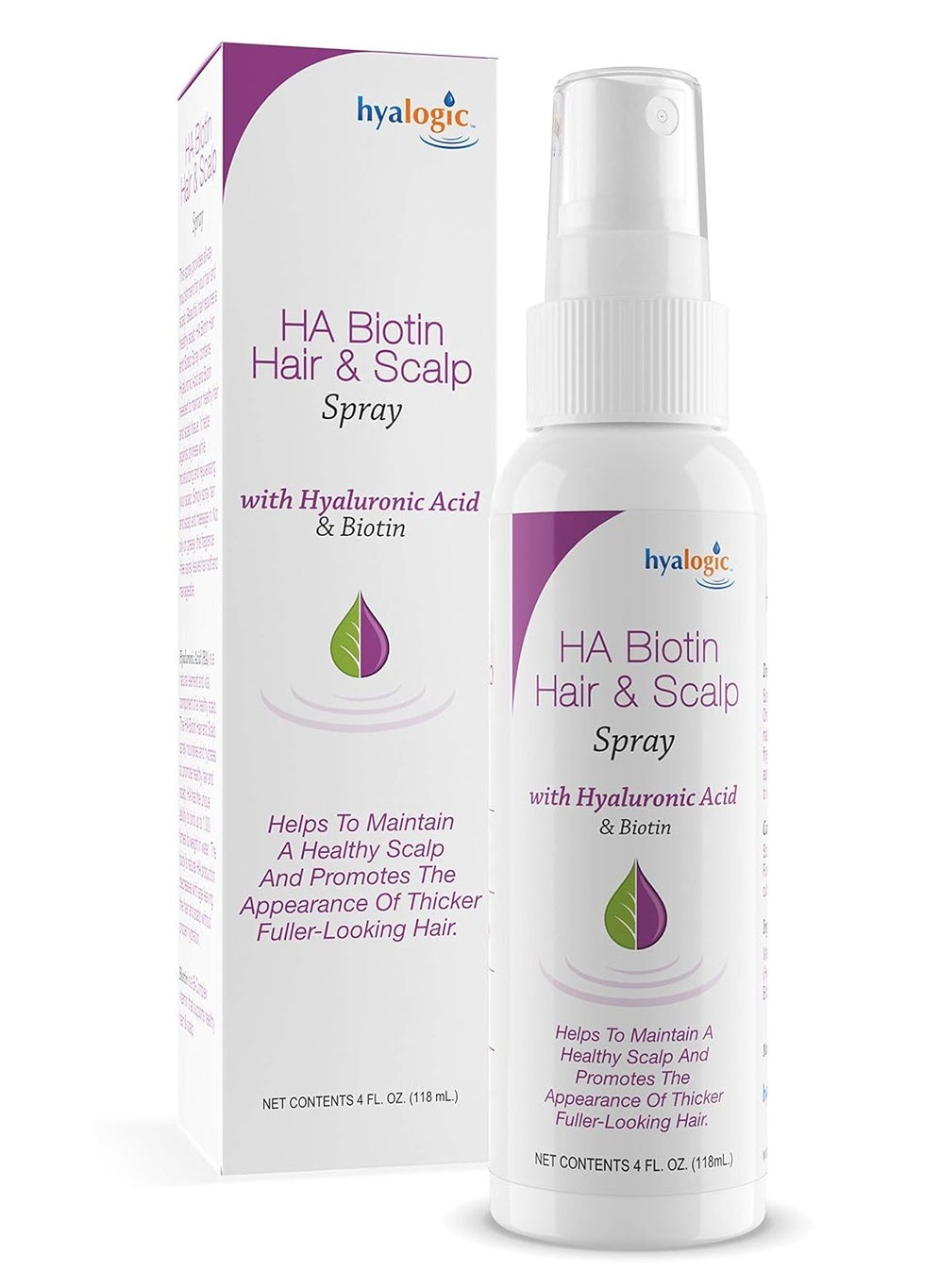 Hyalogic - Hyalogic Biotin Volumizing Hair Spray with Hyaluronic Acid for Thinning Hair | Promotes Thicker, Healthier Locks and Scalp | 4 fl oz (118ml) - Image 1