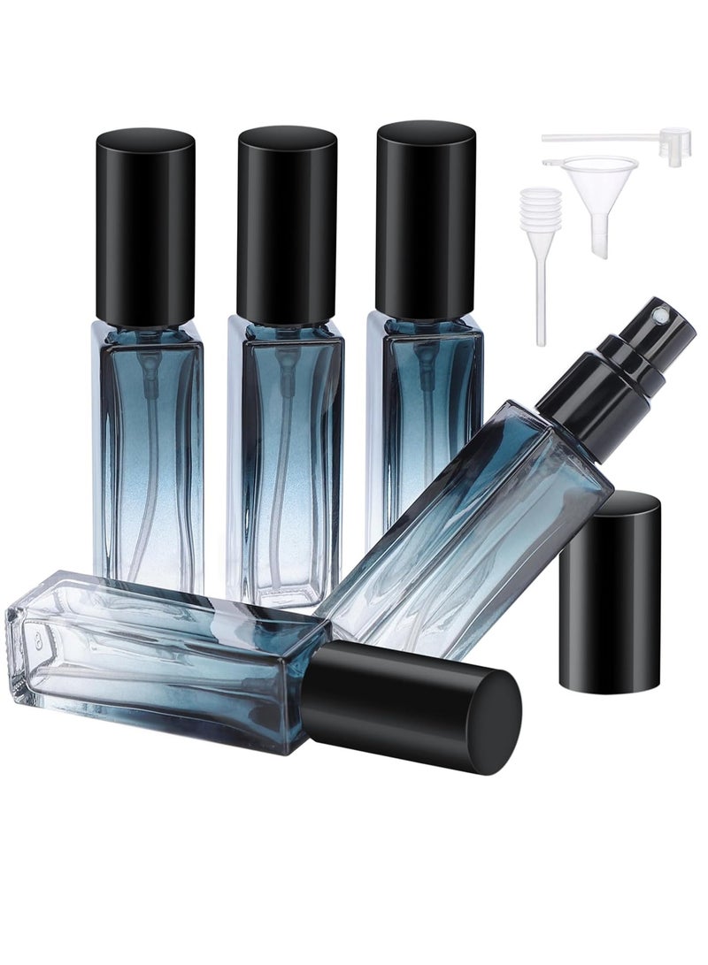Segbeauty Travel Perfume Bottle Refillable, 5pcs 10ML Mini Glass Perfume Containers with Funnel and Pipette, Empty Portable Leak-proof Fragrance Bottles Spray Atomizer Pump Bottle Kit for Toiletries - Image 1