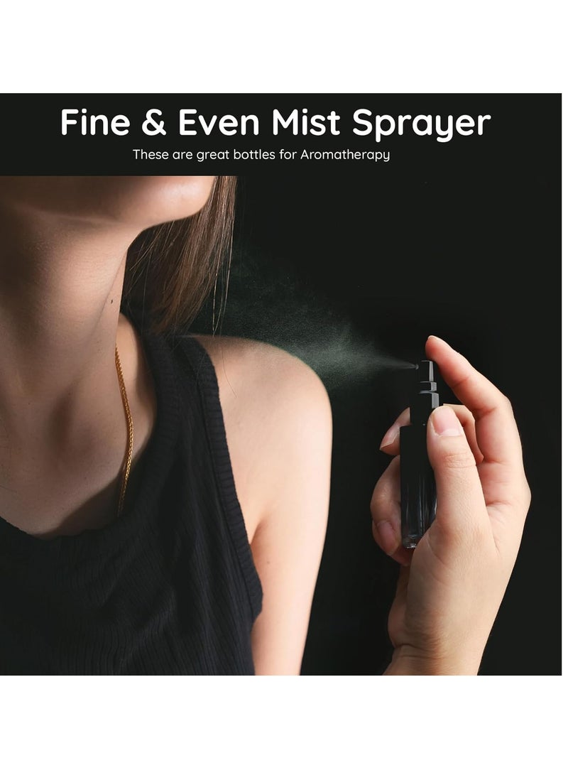 Segbeauty Travel Perfume Bottle Refillable, 5pcs 10ML Mini Glass Perfume Containers with Funnel and Pipette, Empty Portable Leak-proof Fragrance Bottles Spray Atomizer Pump Bottle Kit for Toiletries - Image 4