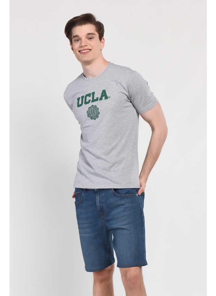 UCLA GAYLEY Gray Crew Neck Men's T-shirt  - Image 5