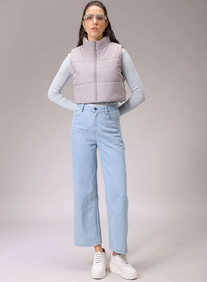 Women Regular Fit Solid Quilted Jacket
