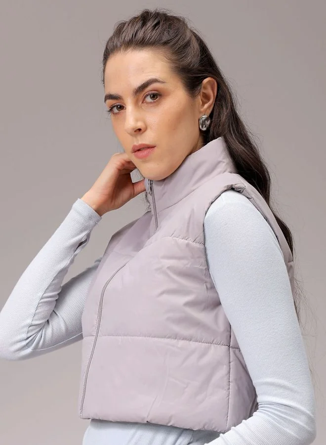 Freehand  Women Regular Fit Solid Quilted Jacket for Women | Best Price UAE