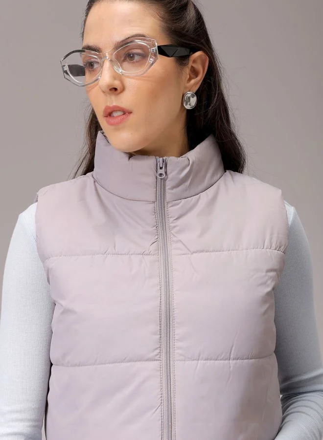 Freehand  Women Regular Fit Solid Quilted Jacket for Women | Best Price UAE