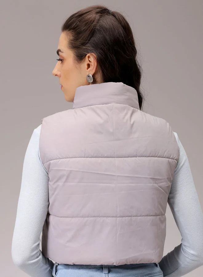Freehand  Women Regular Fit Solid Quilted Jacket for Women | Best Price UAE