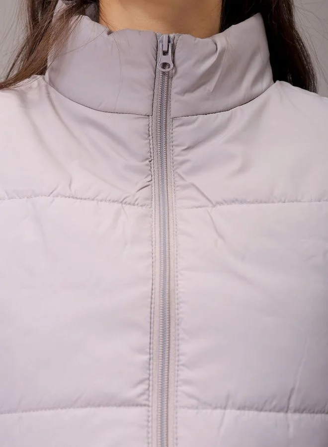 Freehand  Women Regular Fit Solid Quilted Jacket for Women | Best Price UAE