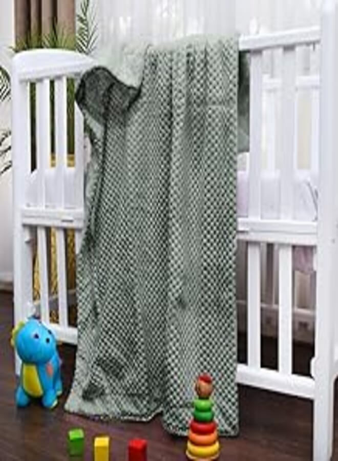 LECOCO L41 BABY BLANKET - COLOR : GREY (GREY) - SIZE :80 * 110 - WEIGHT: 0.96 KG Country of Origin Spain