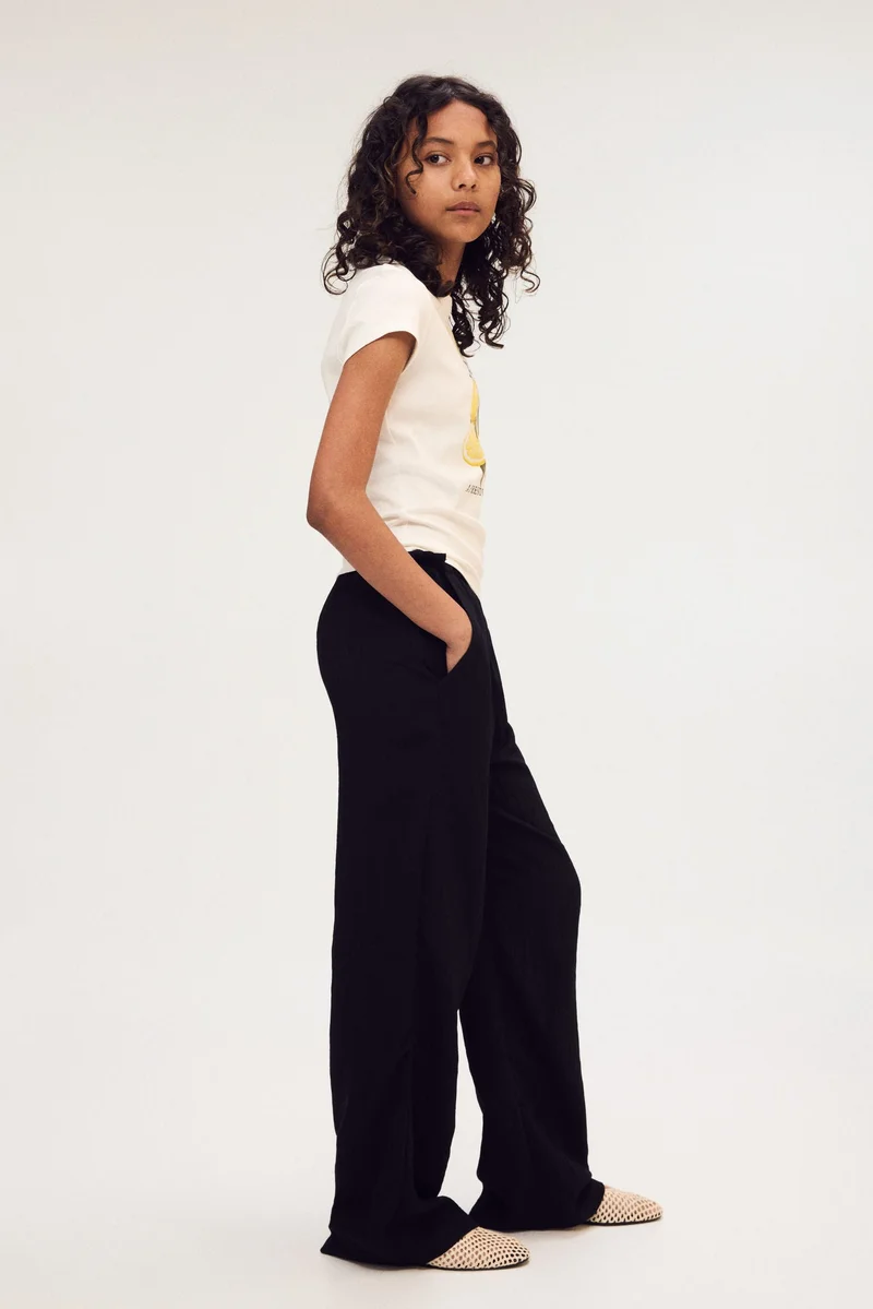 H&M Tie-detail trousers