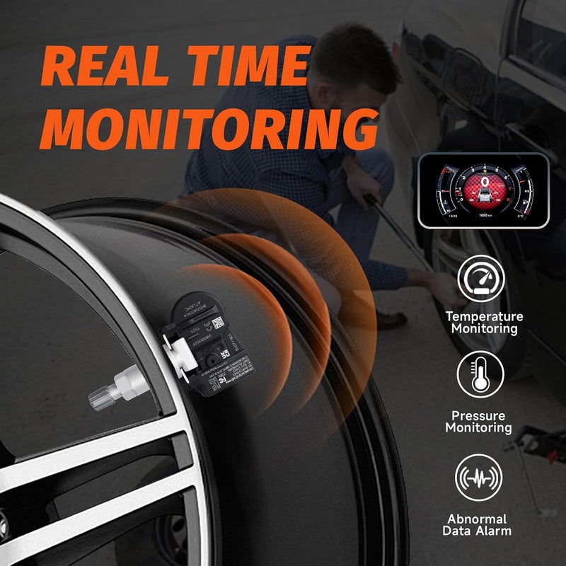 مجموعة من 1 مستشعر TPMS لمراقبة ضغط الإطارات 315MHz متوافق مع Range Rover LR2 LR4 Range Rover Sport Discovery LR3 Jaguar XF بديل لـ # BH521A159CA - Image 5