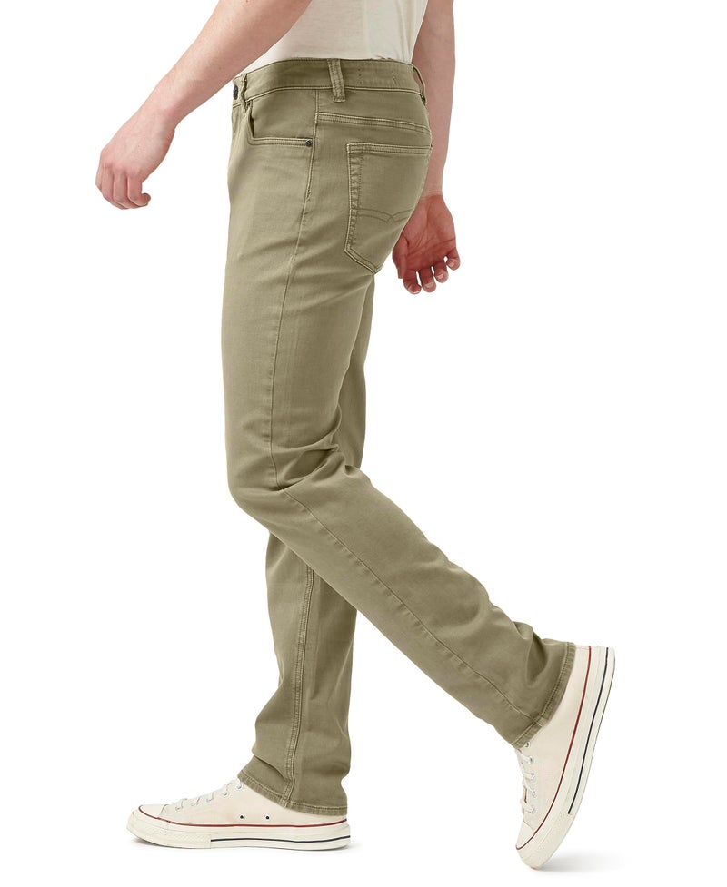 Buffalo David Bitton Men's Non-Denim Straight Leg Six French Terry Knit Pants with Stretch, Olive - Image 5