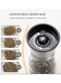 KepGrenn Pepper and Salt Grinder, Adjustable Grind Size, Ceramic Burr, 304 Stainless Steel Cover, Set of 2 - pzsku/Z9970D915ADF484A336FAZ/45/_/1739552932/1decdcf5-f076-4286-b245-3a284de35938