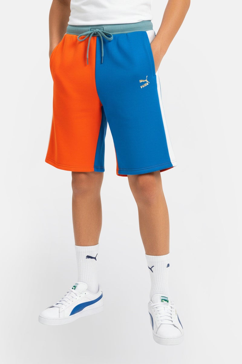 PUMA Kids Boy Brand Logo Outdoor Shorts, Multicolor - Image 1