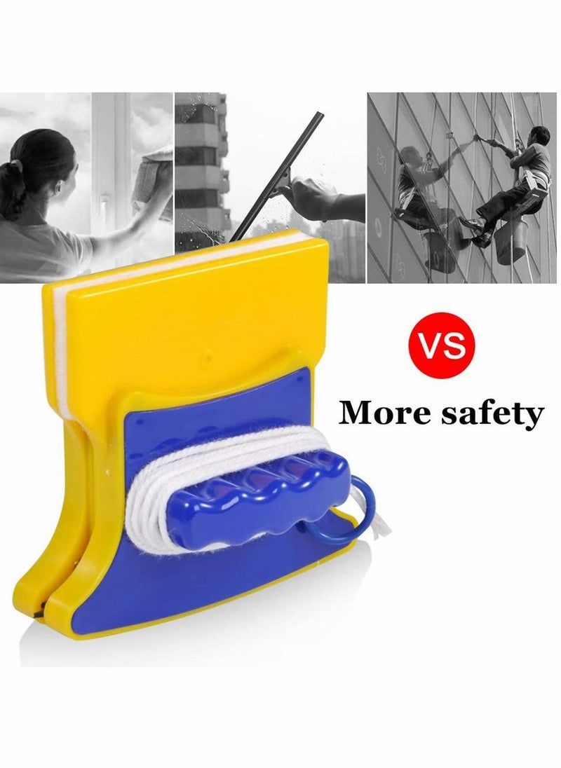 SYOSI - Double-Side Magnetic Glass Cleaner Wiper Square Shape Window Mirror Fish Tanks Pad Scraper Home Cleaning Brush Squeegee Washing Equipment Household Cleaner Kit - Image 1