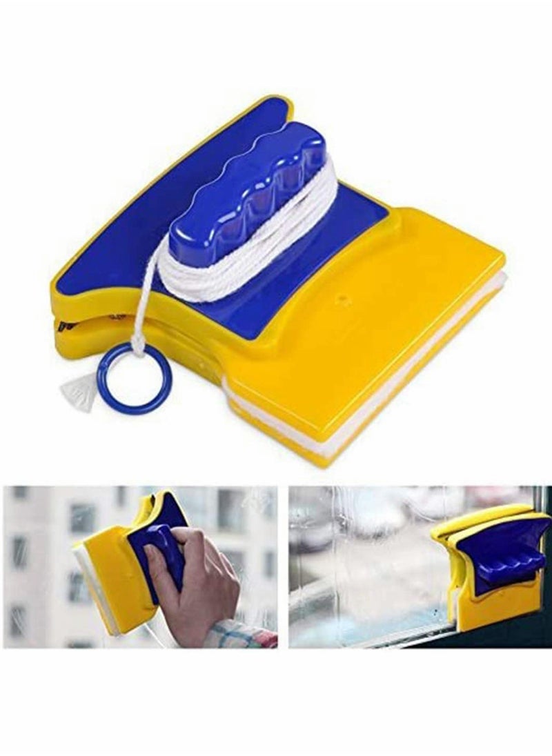 SYOSI - Double-Side Magnetic Glass Cleaner Wiper Square Shape Window Mirror Fish Tanks Pad Scraper Home Cleaning Brush Squeegee Washing Equipment Household Cleaner Kit - Image 1
