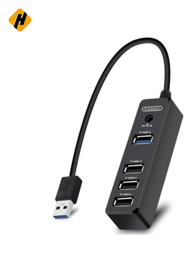 HuHa Earldom Laptop Docking Station USB3.0 to 3*USB 2.0 1*USB 3.0 Hub Adapter 5GBit/s Gigabit Ethernet for PC Laptop with No Need Driver - Image 1