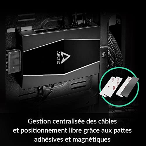 Arctic Case Fan Hub - 10 Port PWM Case Fan Hub with SATA Power Input - Image 3