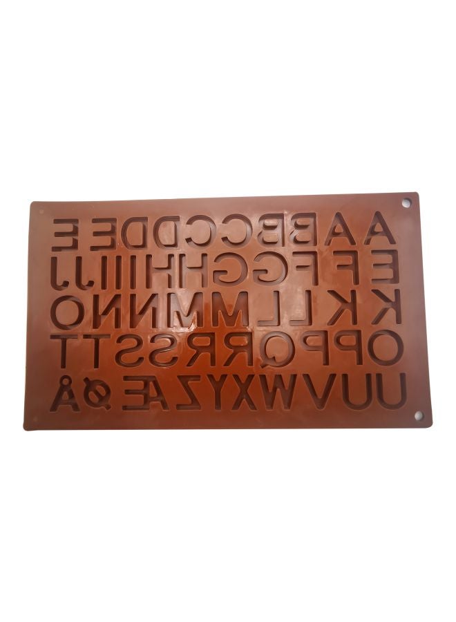 Loquat Alphabets Shape Chocolate Mould Brown 29x17cm - Image 3