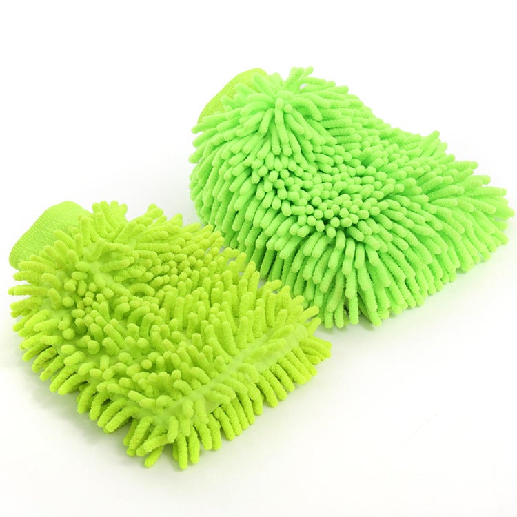 general Chenille Car Wash Gloves - Thickened Coral Fiber Cleaning Mitts for Auto Care - Image 1