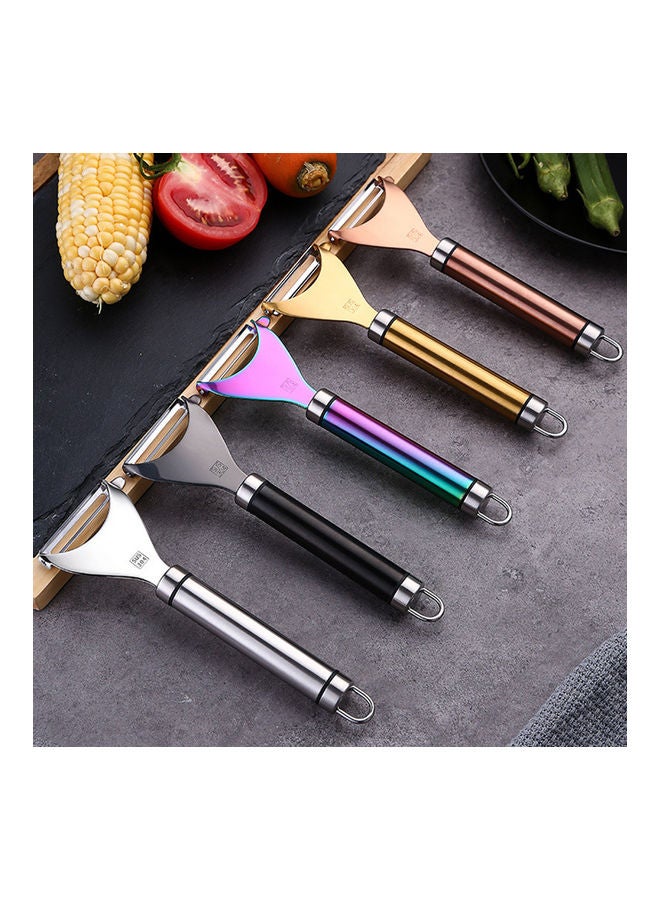 NIBEMINENT Kitchen Peeler Stainless Steel Multifunctional Peeling Tool Set Y-type Illusory color 73g - Image 1