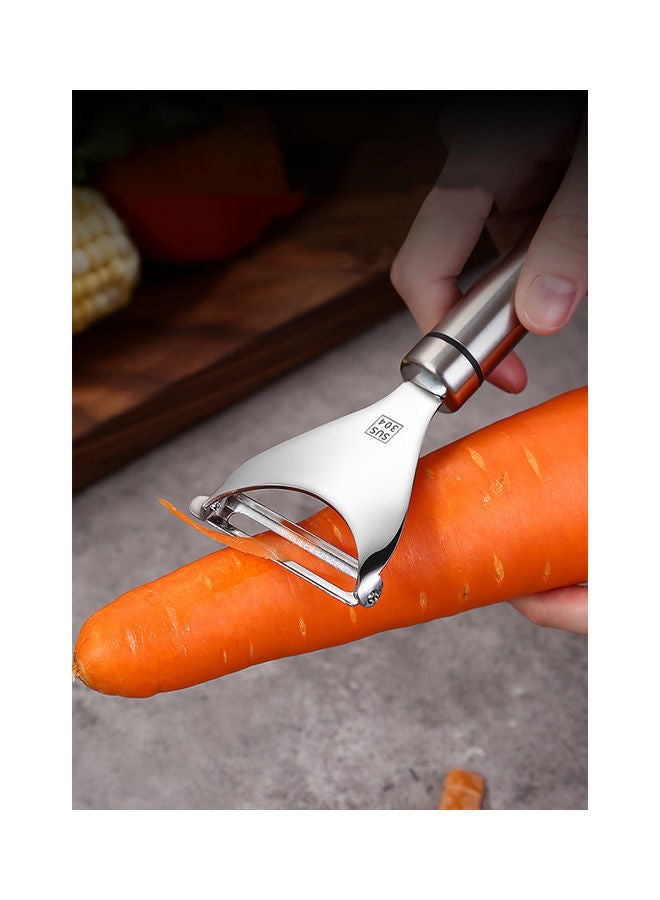 NIBEMINENT Kitchen Peeler Stainless Steel Multifunctional Peeling Tool Set Y-type Illusory color 73g - Image 3