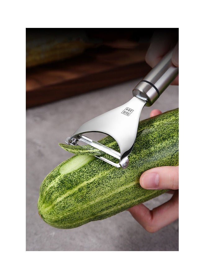 NIBEMINENT Kitchen Peeler Stainless Steel Multifunctional Peeling Tool Set Y-type Illusory color 73g - Image 2