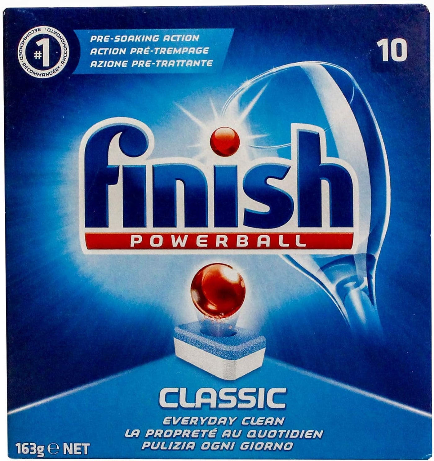 Finish Powerball Classic Dishwasher Detergent Tablets - 10 Count (163g)