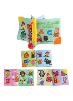 Generic Baby's First Soft Book, Nontoxic Fabric Baby Cloth Books Cognition Book for Learning and Activities for Toddlers, Infants, and Kids Early Education Toys - English Letters  - Image 1