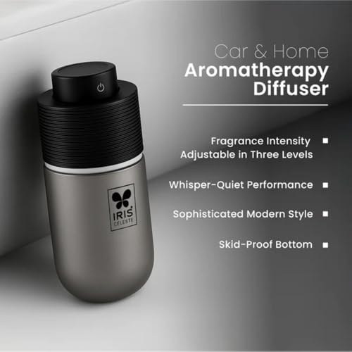 IRIS Celeste Car & Home Ultrasonic Aroma Diffuser | Electric Fragrance Diffuser | Elegant Air Freshener for Refreshing Spaces (Wired) - Image 2
