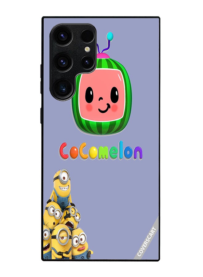 COVERSCART Protective Case Cover For Samsung Galaxy S22 Ultra 5G Cocomelon And Minions Design Multicolour