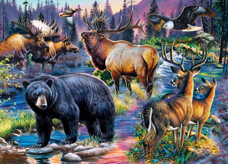 MasterPieces 1000 Piece Jigsaw Puzzle for Adults, Family, or Youth - Wild Living - 19.25"x26.75" - Image 2