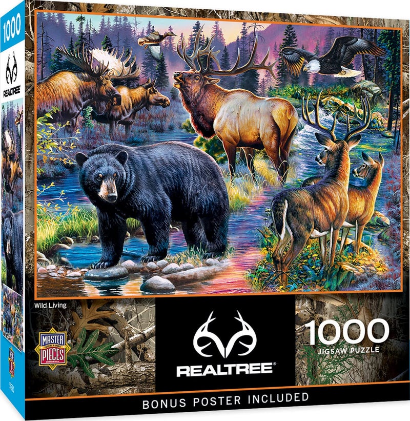 MasterPieces 1000 Piece Jigsaw Puzzle for Adults, Family, or Youth - Wild Living - 19.25"x26.75" - Image 1