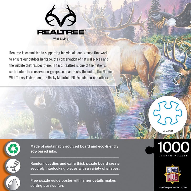 MasterPieces 1000 Piece Jigsaw Puzzle for Adults, Family, or Youth - Wild Living - 19.25"x26.75" - Image 3