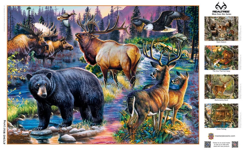MasterPieces 1000 Piece Jigsaw Puzzle for Adults, Family, or Youth - Wild Living - 19.25"x26.75" - Image 4