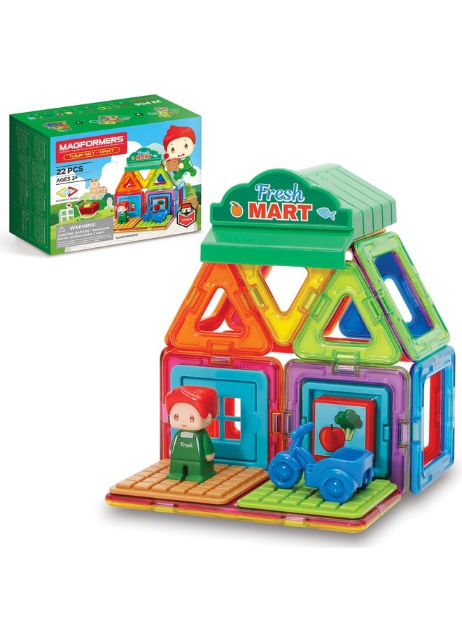 Magformers - Mart Set, Multicolor, Magnetic Building Tiles, Blocks - Educational Magnetic Building Stem Toy  - Image 1