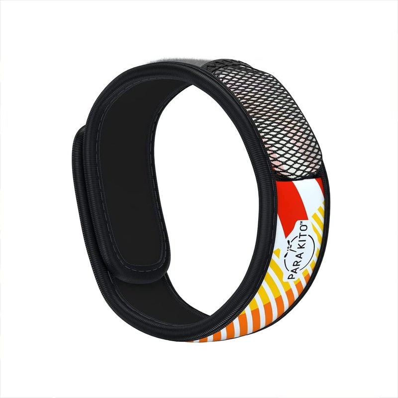 PARA'KITO Mosquito Insect & Bug Protection Wristband - Mosquito Stickers, Bug Spray Alternative - Summer Essentials, Beach Accessories, Hiking & Camping Essentials - Natural Essential Oils (Geometric)