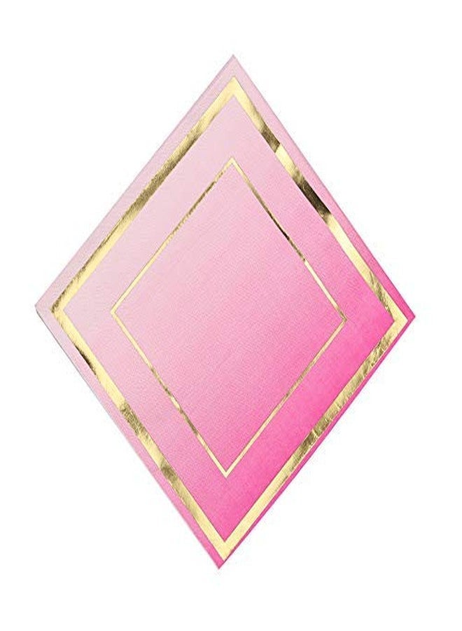 Ottin Ombre Rainbow Hot Pink Party Supplies Decorations 50-counts Disposable Paper Plates and Napkins Set for Birthday Wedding Bridal Baby Shower Engagement Halloween Thanksgiving Christmas New Year - Image 4